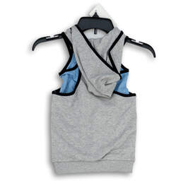 NWT Kids Heather Gray Sleeveless Scoop Neck Hooded Pullover Tank Top Size 2T alternative image