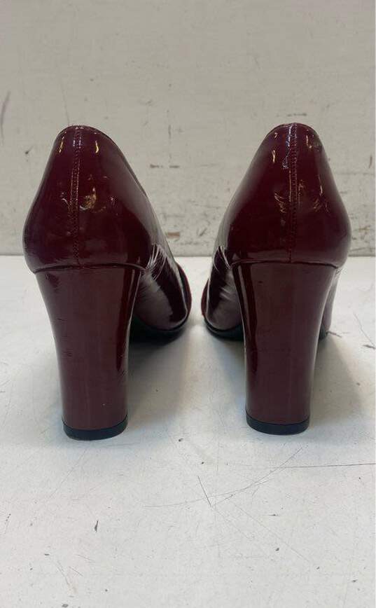 Isaac Mizrahi Burgundy Mary Jane Pump Heels Shoes Size 9.5 B image number 4
