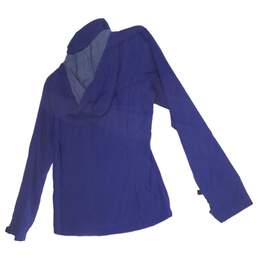 Mens Blue Long Sleeve Full Zip Hooded Athletic Jacket Size XS alternative image