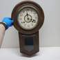 Vintage Chime Wall Clock for Parts and Repair image number 1