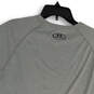 Womens Gray Crew Neck Short Sleeve Stretch Pullover T-Shirt Size Large image number 4