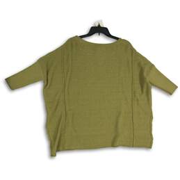 NWT Pilcro Womens Green Knitted 3/4 Sleeve Round Neck Pullover Sweater Size S alternative image