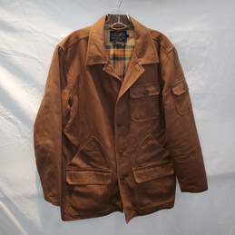 Pendleton Brown Cotton/Wool Blend Button Up Jacket Size S