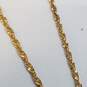 14K Gold Cross Pendant Necklace 3.9g image number 2