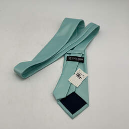 NWT Mens Blue Four-In-Hand Keeper Loop Pointed Designer Neck Tie alternative image