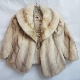 Vintage Blum Fur Co Light Brown Mink Capelet Coat