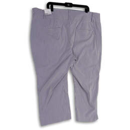 NWT Womens Blue White Signature Fit Pockets Mid Rise Capri Pants Size 24 alternative image