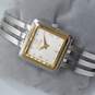 Caravelle By Bulova 45L100 Two Toned Square Dial Bracelet Watch image number 5