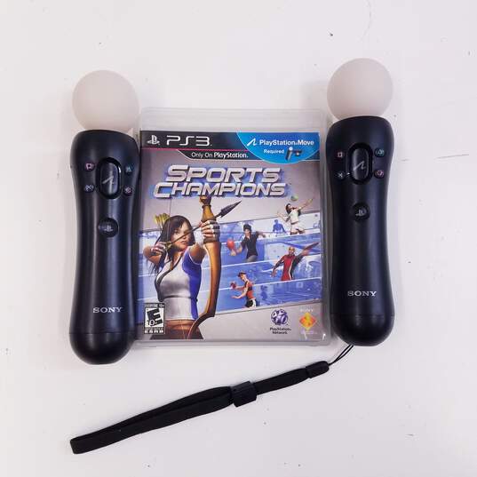 Sony PS3 controllers - Move controllers + Sports Champions image number 1
