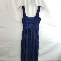 Sam Edelman Women's Navy Lace Open Back Midi Dress Size 2 alternative image
