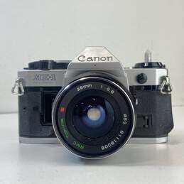 Canon AE-1 Program 35mm SLR Camera with 28mm Lens- FOR PARTS OR REPAIR