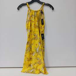 Express Women's Floral Yellow Dress Size XXS