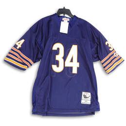 NWT Mens Blue Chicago Bears Walter Payton #34 NFL Football Jersey Size 32