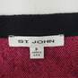 VTG St. John Pink Cheetah Print Sequence Top Blouse Size P image number 3