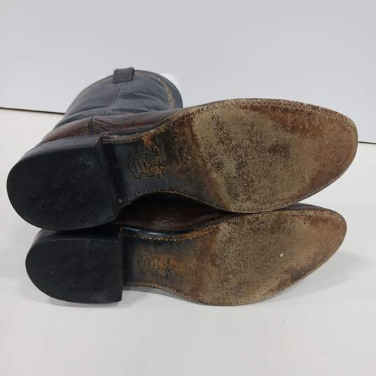 Men's Brown & Black Tony Lama Boots Size 11D image number 6