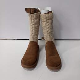 UGGS SUEDE FOLD OVER BOOTS WOMENS SIZE 8