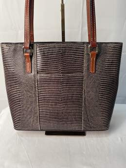Certified Authentic Dooney and Bourke Snake SKin Like Tote Bag alternative image