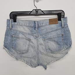 Cut Off Distressed Jean Shorts alternative image