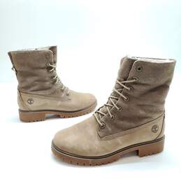 WOMENS TIMBERLAND 'JAYNE' SUEDE FUR LINED BOOTS