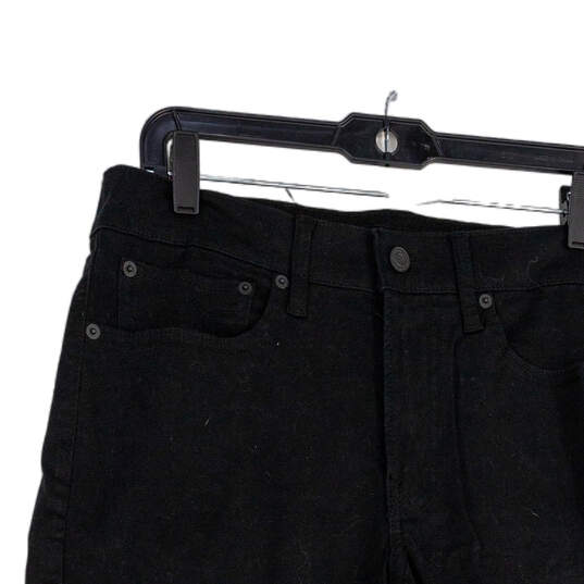 NWT Womens Black Denim Dark Wash 5-Pocket Design Straight Leg Jeans Sz 32/32 image number 3
