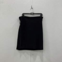 NWT Womens Black Knitted Multifunctional Rectangular Scarf Size OS alternative image