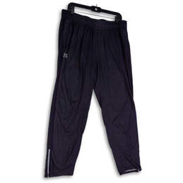 Mens Blue Elastic Waist Pockets Stretch Pull-On Athletic Track Pants Sz XL