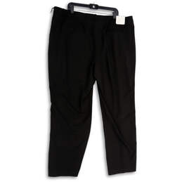 NWT Womens Black The Madison Slash Pocket Straight Leg Dress Pants Size 22W alternative image