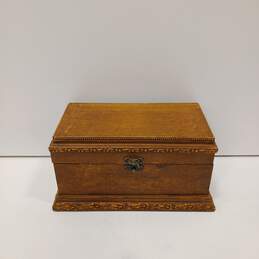 Wooden Jewelry Keepsake Box