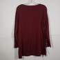 NWT Womens Round Neck Long Sleeve Pullover Tunic Blouse Top Size 1 US Medium image number 2