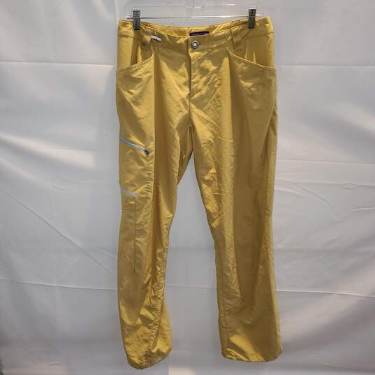 Patagonia Yellow Nylon Blend Pants Women's Size 10 image number 1