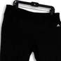 Womens Black Elastic Waist Stretch Pull-On Gym Yoga Ankle Leggings Size XL image number 3