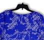 NWT Womens Blue Abstract Round Neck Short Sleeve Pullover Blouse Top Sz 2X image number 4