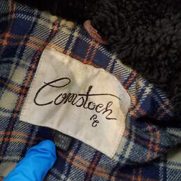 Comstock Genuine Leather Wool Blend Zip Up Vest Size 40 alternative image