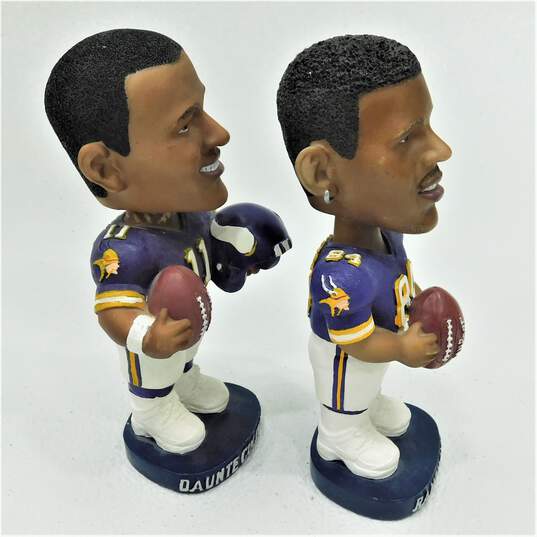(2) Daunte Culpepper Randy Moss Bobble Dobbles Heads Up Pacific Card Bobbleheads image number 4