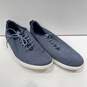 Cole Haan Men's Blue Knitted Low Cut Lace-Up Sneakers Size 9.5 image number 1