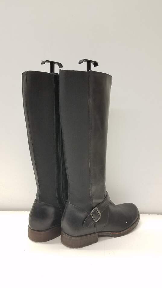 Kenneth Cole Leather Jenny Knee High Boots Black 9.5 image number 4