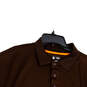 Mens Brown Logo Short Sleeve Collared Cleveland Browns Polo Shirt Size 3XL image number 3