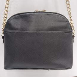 Steve Madden Black Crossbody Bag with Gold Chain Strap alternative image