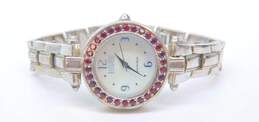 Ecclissi 23760 Sterling Silver Garnet Mother Of Pearl Dial Watch 57.5g alternative image