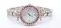 Ecclissi 23760 Sterling Silver Garnet Mother Of Pearl Dial Watch 57.5g image number 2