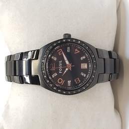 Fossil ES3655 Black Dial W/ Crystals 10 ATM Watch