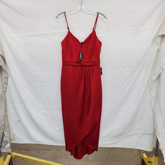 Express Red Evening Slip Dress WM Size S NWT image number 1