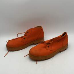 Havana Joe Mens Orange Leather Round Toe Lace-Up Ankle Chukka Boots Size 46 alternative image