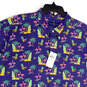 NWT Mens Blue Flamingo Short Sleeve Collared Button-Up Shirt Size 3XLT image number 3
