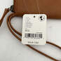 NWT Womens Brown Leather Outer Pocket Card Holder Zipper Wristlet Wallet image number 4