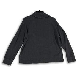 Womens Gray Turtleneck Long Sleeve Pullover Sweater Size Medium alternative image