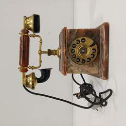 Vintage Marble Rotary Phone