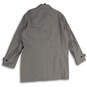 Mens Gray Long Sleeve Welt Pocket Button Front Jacket Size X-Large image number 2