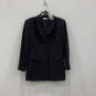 NWT Womens Black Notch Lapel Two Piece Blazer And Pants Suit Set Size 10P image number 2
