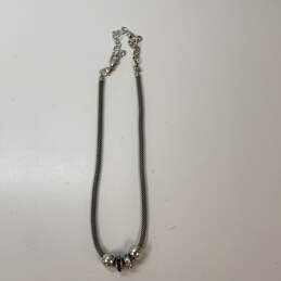 Designer Brighton Silver-Tone Link Chain Fashionable Beaded Necklace alternative image